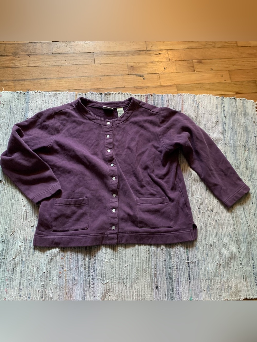 Vintage Sweatshirt Cardigan Oversized Boxy Fit cotton